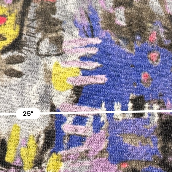 Chalet et  Ceci Top Shirt Women’s Medium Oversized Abstract Colorful Made In USA - Picture 5 of 9